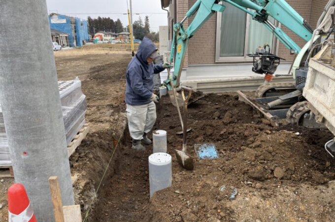 栃木県　宇都宮市　Ｔ様邸　外構工事　着工